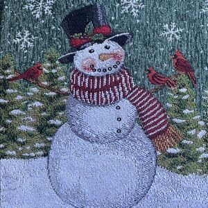 6 Placemats Snowman Christmas NEW .
